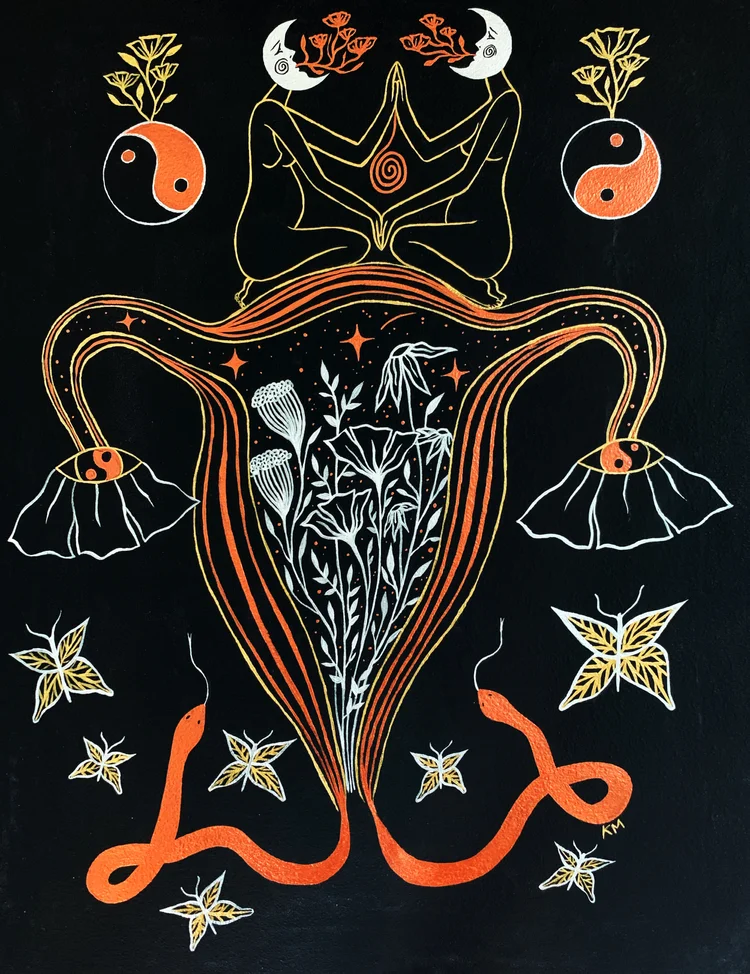 絵画 the memory in the womb Womb Wisdom' Limited First Edition Print — Kallen Mikel Art